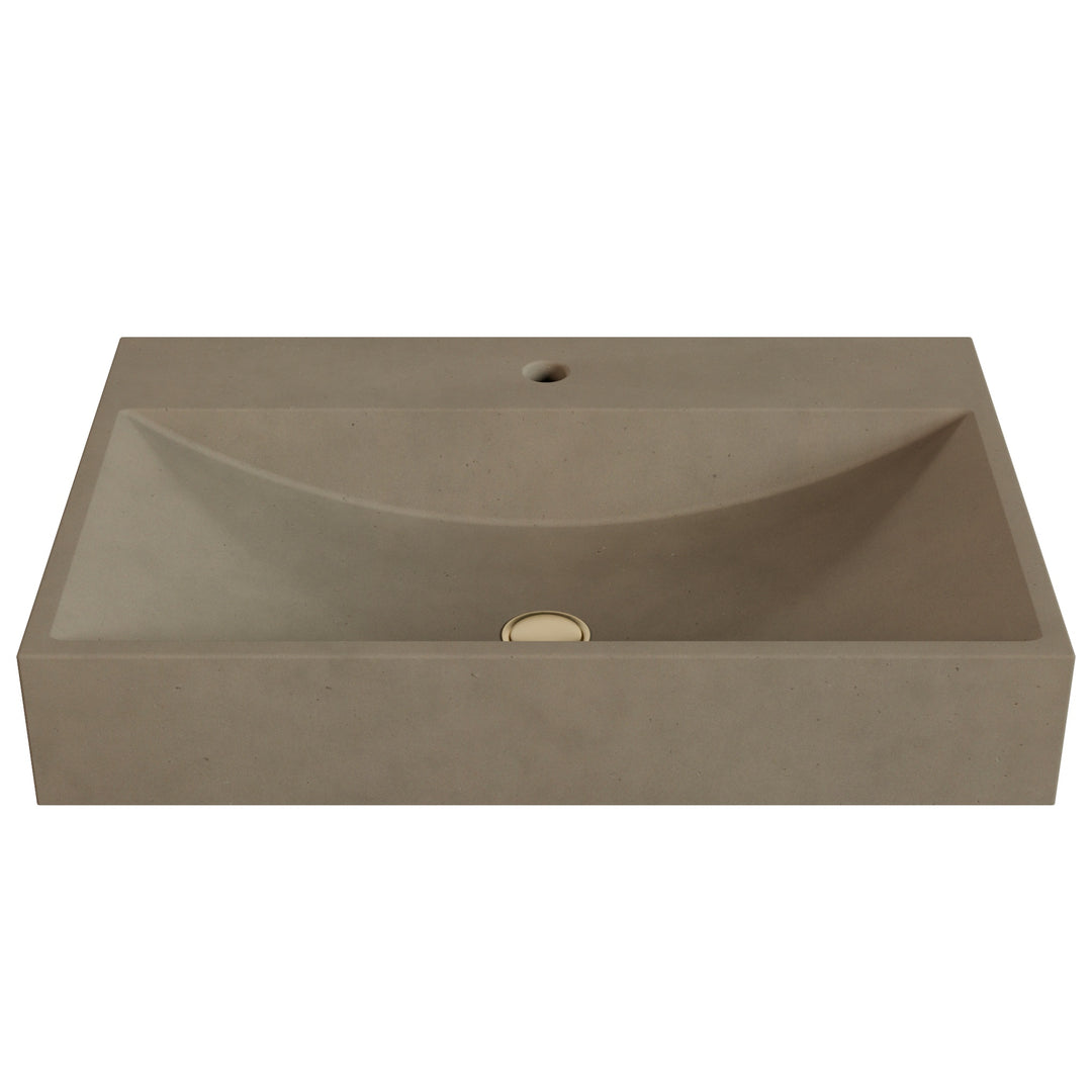 Chavo Barrel Vessel Faucet Ledge Sink - 28"