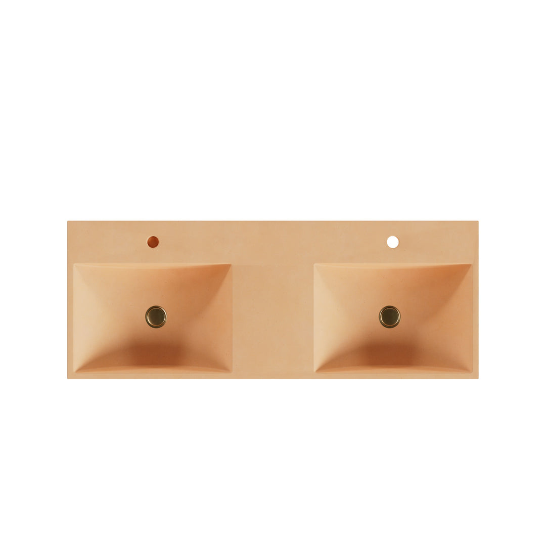 Chavo Barrel Vessel Faucet Ledge Sink - 48"