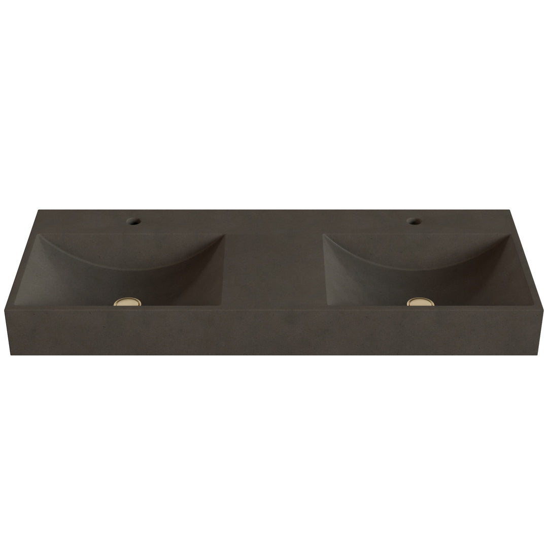 Chavo Barrel Vessel Faucet Ledge Sink - 48"