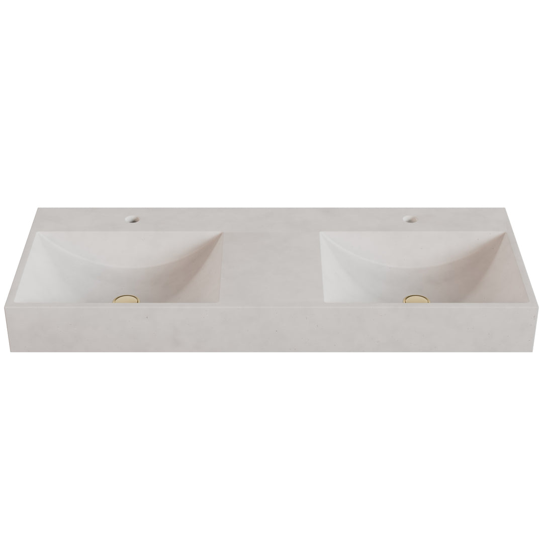 Chavo Barrel Vessel Faucet Ledge Sink - 48"