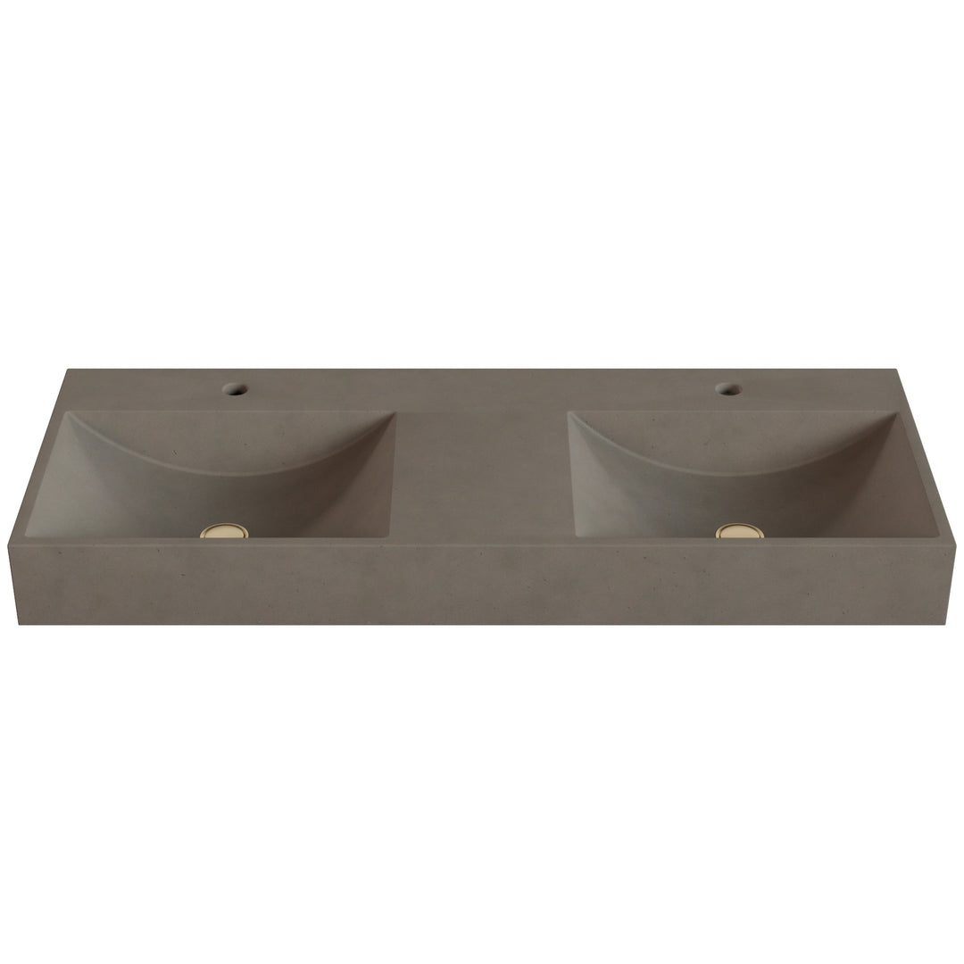 Chavo Barrel Vessel Faucet Ledge Sink - 48"