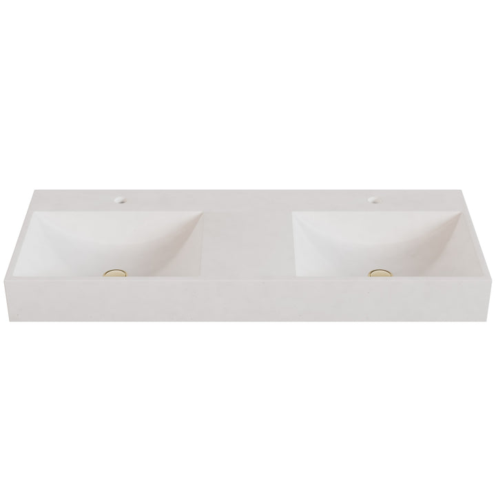 Chavo Barrel Vessel Faucet Ledge Sink - 48"