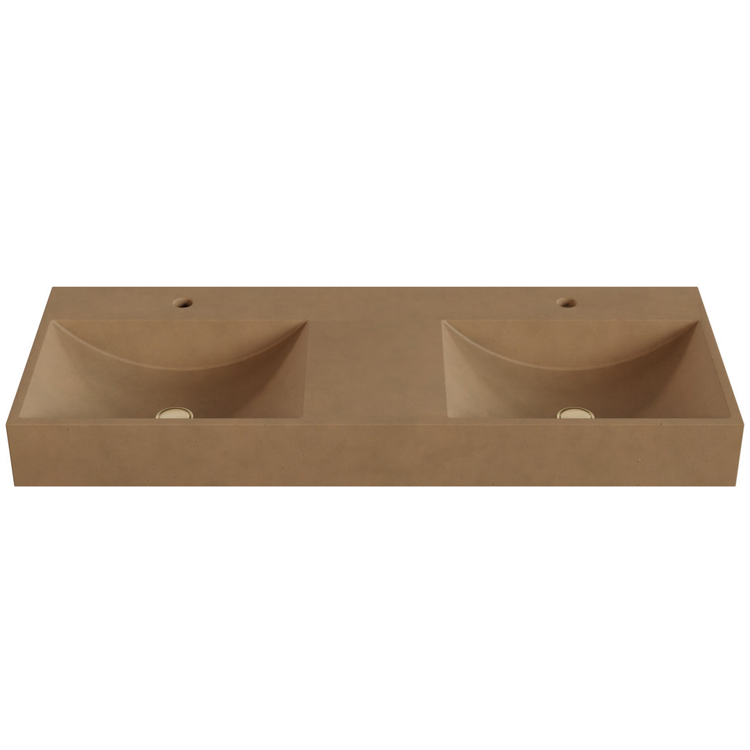 Chavo Barrel Vessel Faucet Ledge Sink - 48"