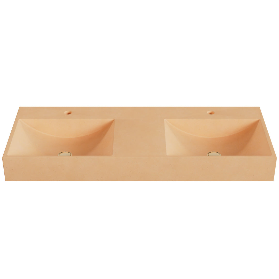 Chavo Barrel Vessel Faucet Ledge Sink - 48"