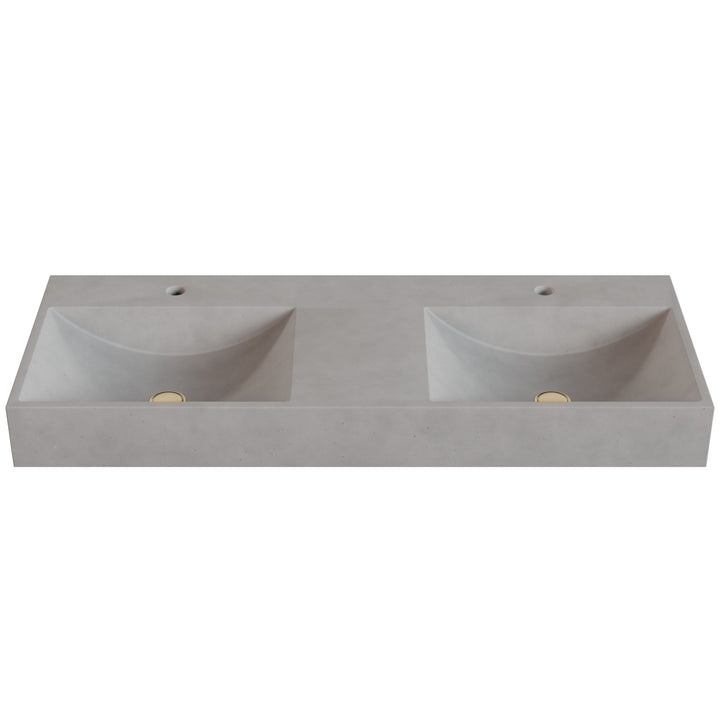 Chavo Barrel Vessel Faucet Ledge Sink - 48"