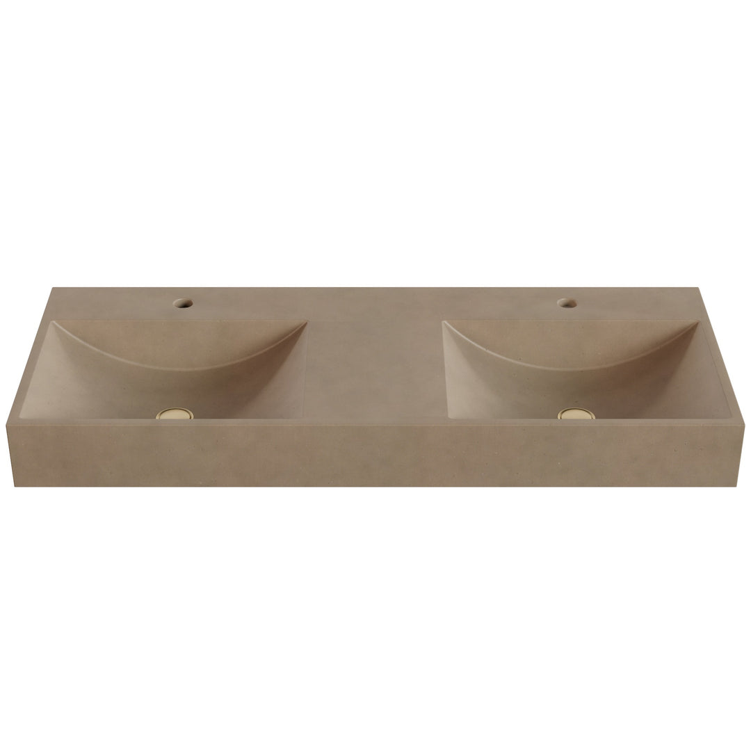 Chavo Barrel Vessel Faucet Ledge Sink - 48"