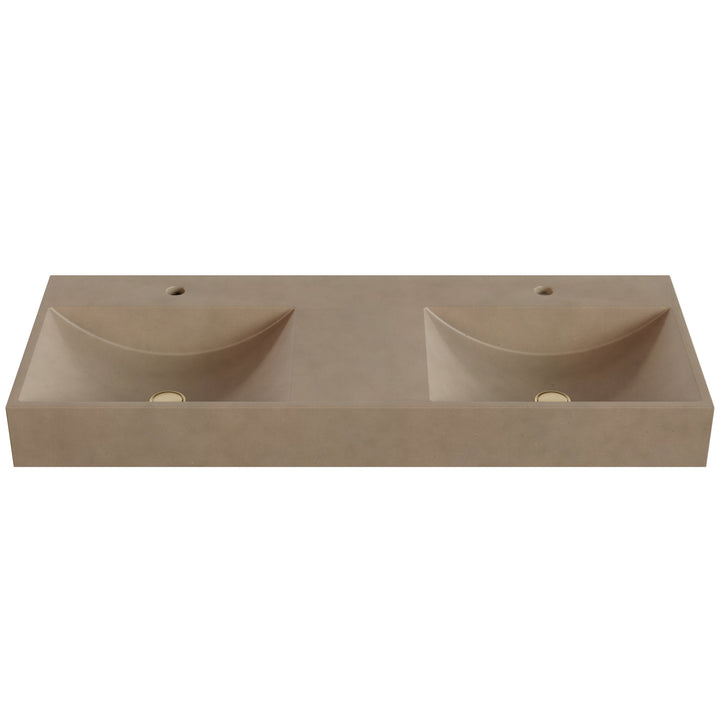 Chavo Barrel Vessel Faucet Ledge Sink - 48"