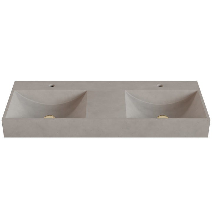 Chavo Barrel Vessel Faucet Ledge Sink - 48"