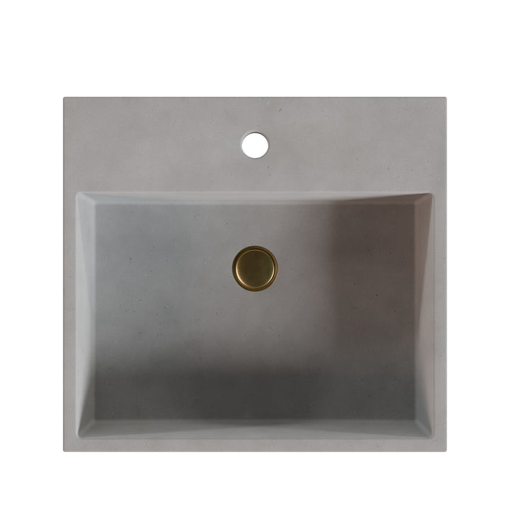 Genzo Trough Vessel Faucet Ledge Sink - 20"