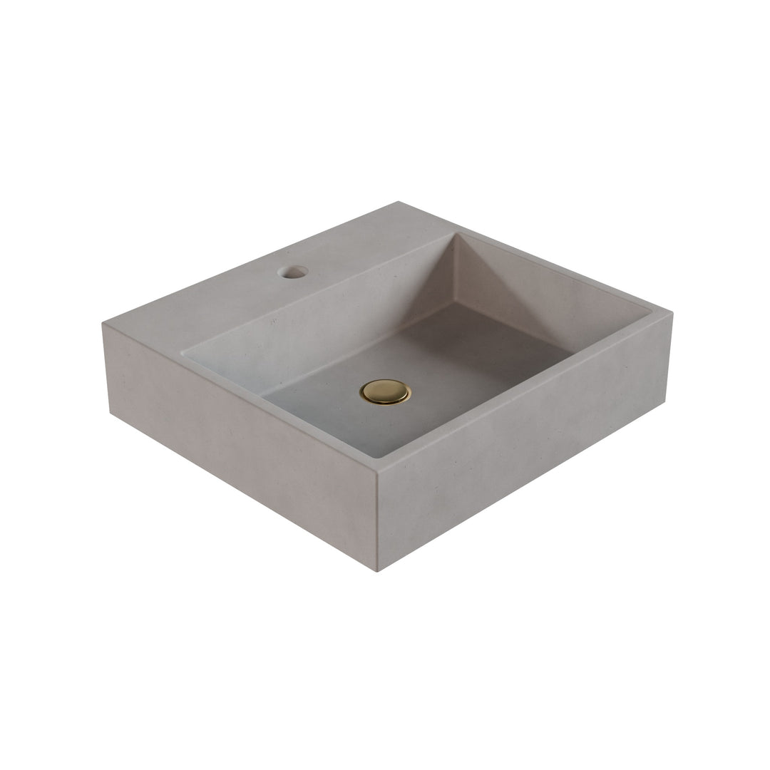 Genzo Trough Vessel Faucet Ledge Sink - 20"