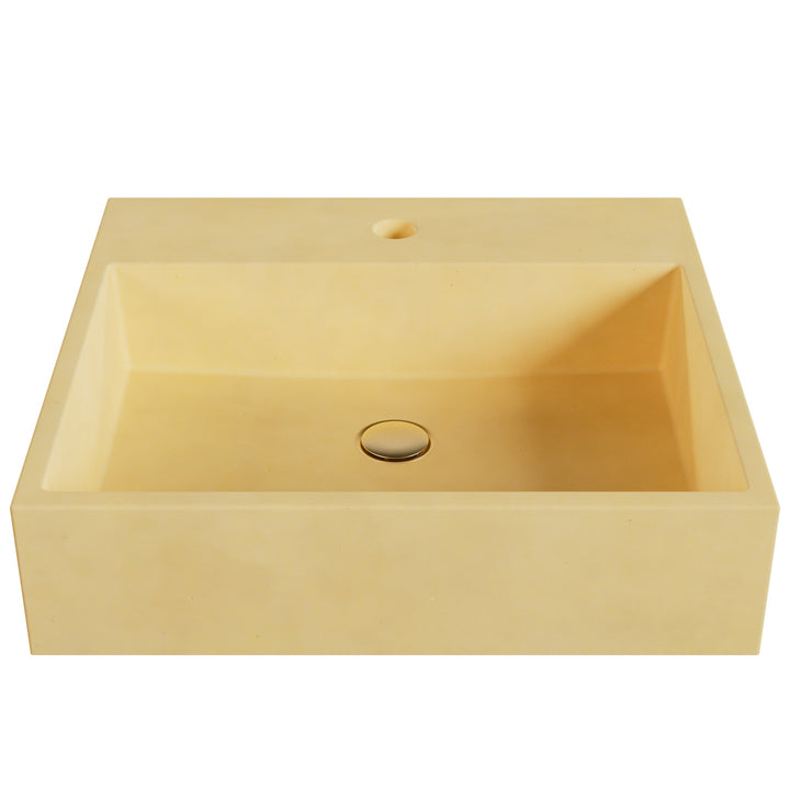 Genzo Trough Vessel Faucet Ledge Sink - 20"