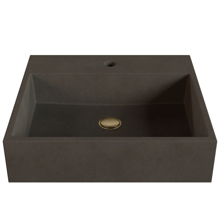 Genzo Trough Vessel Faucet Ledge Sink - 20"