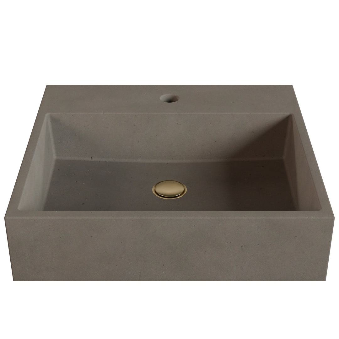 Genzo Trough Vessel Faucet Ledge Sink - 20"