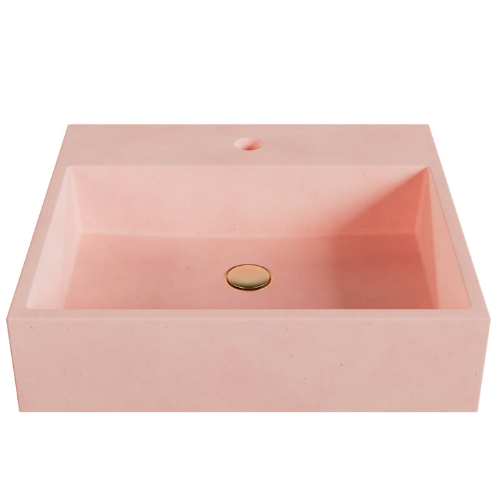Genzo Trough Vessel Faucet Ledge Sink - 20"