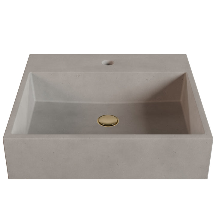 Genzo Trough Vessel Faucet Ledge Sink - 20"