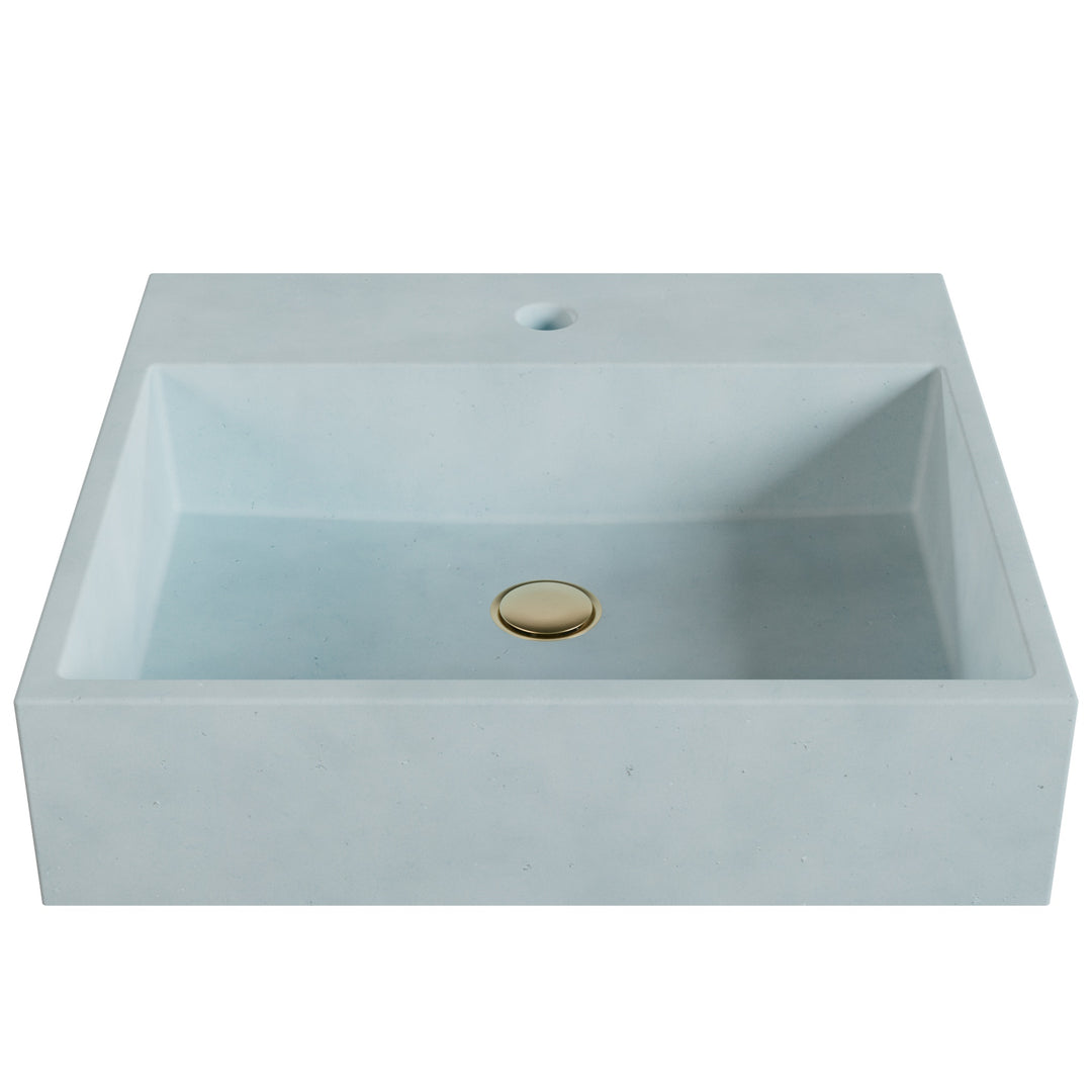 Genzo Trough Vessel Faucet Ledge Sink - 20"
