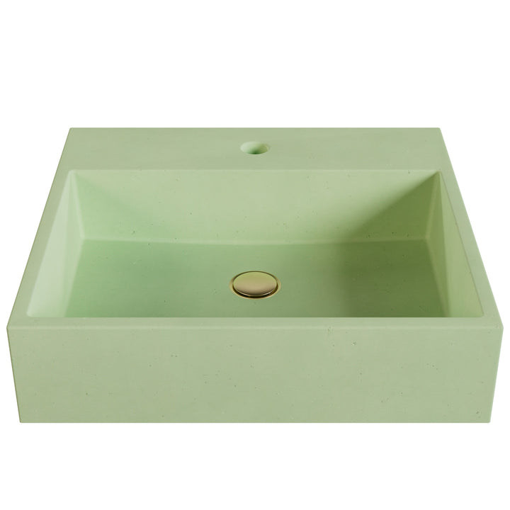 Genzo Trough Vessel Faucet Ledge Sink - 20"