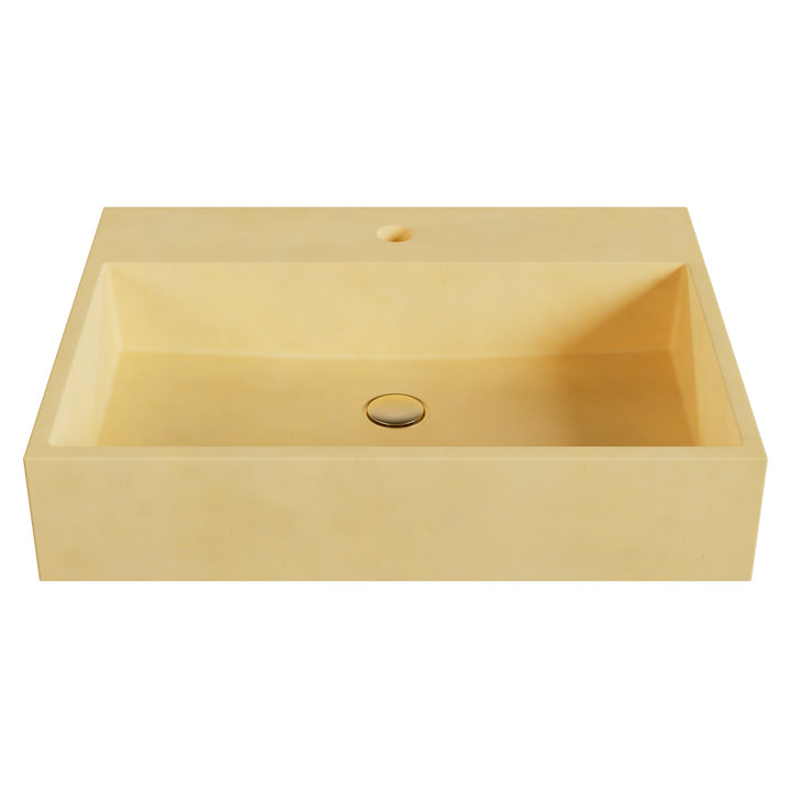 Genzo Trough Vessel Faucet Ledge Sink - 24"