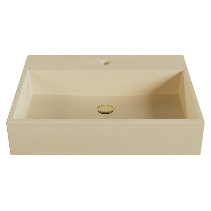 Genzo Trough Vessel Faucet Ledge Sink - 24"