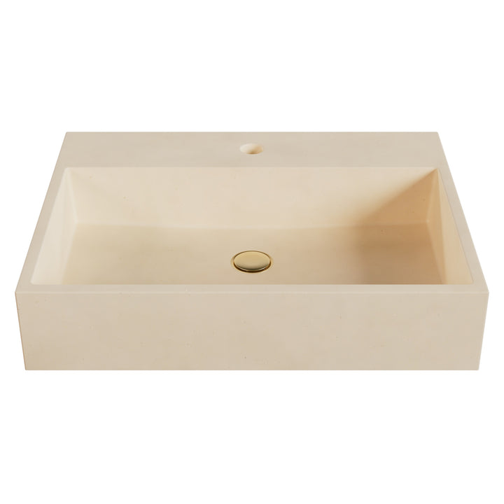Genzo Trough Vessel Faucet Ledge Sink - 24"