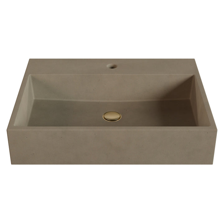 Genzo Trough Vessel Faucet Ledge Sink - 24"