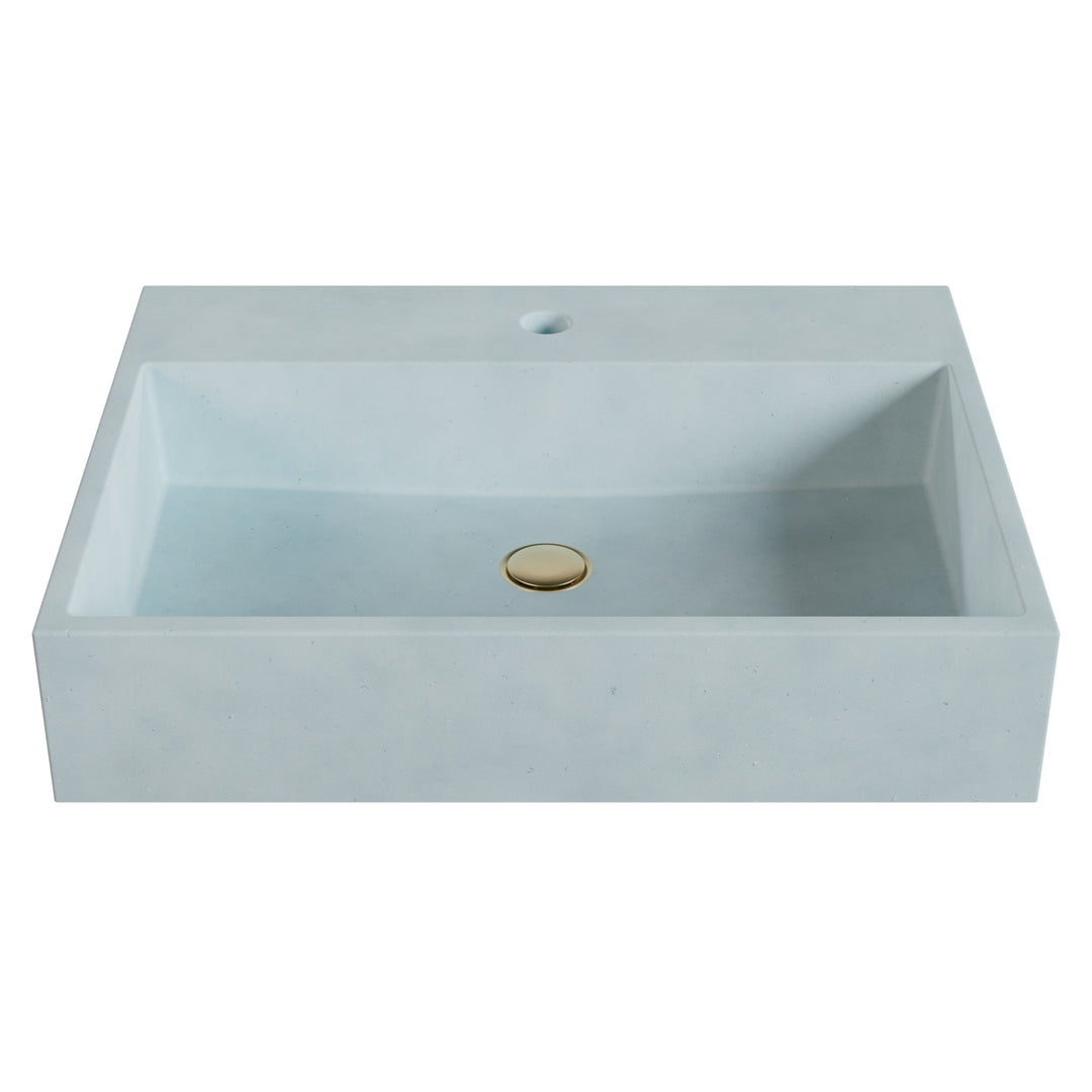 Genzo Trough Vessel Faucet Ledge Sink - 24"