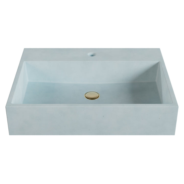 Genzo Trough Vessel Faucet Ledge Sink - 24"