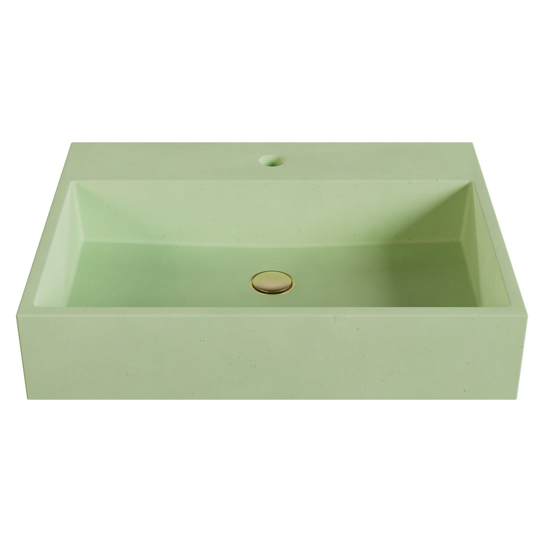 Genzo Trough Vessel Faucet Ledge Sink - 24"
