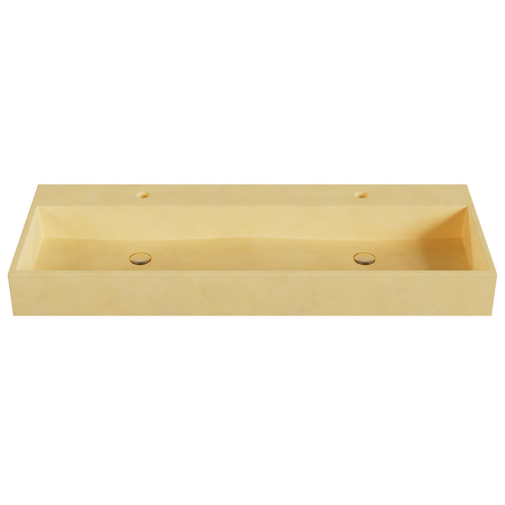 Genzo Trough Vessel Faucet Ledge Sink - 48"