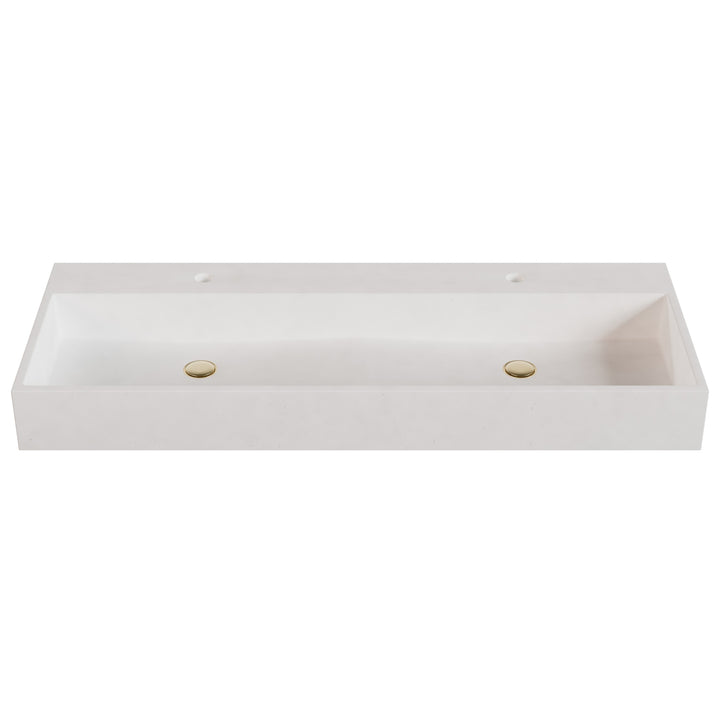 Genzo Trough Vessel Faucet Ledge Sink - 48"