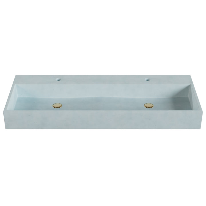 Genzo Trough Vessel Faucet Ledge Sink - 48"