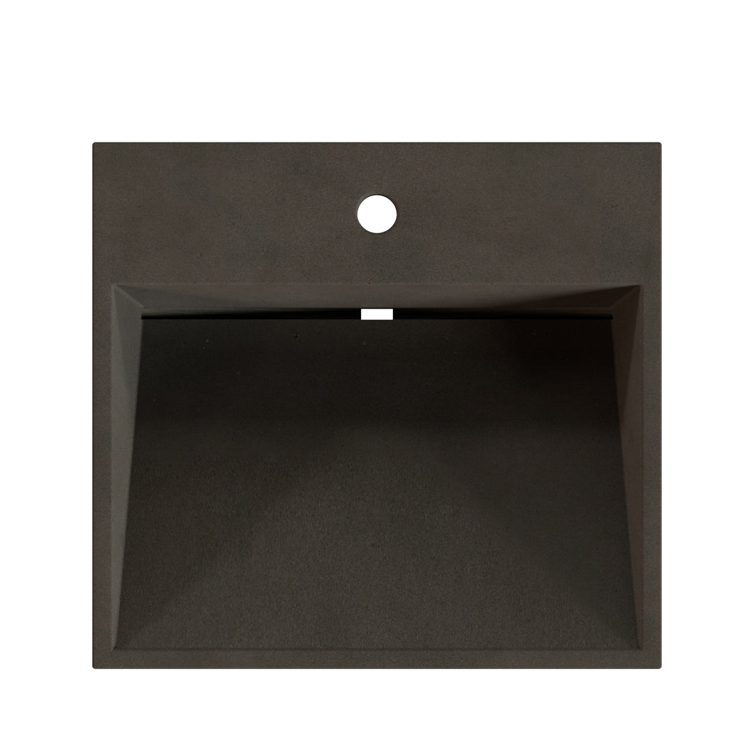 Hanzo Ramp Vessel Faucet Ledge Sink - 20"