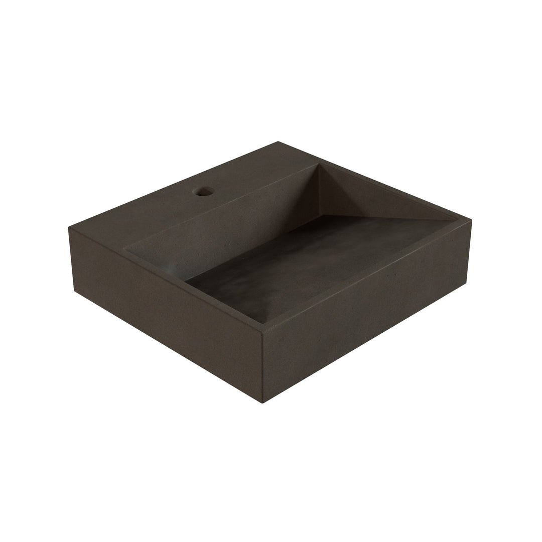 Hanzo Ramp Vessel Faucet Ledge Sink - 20"