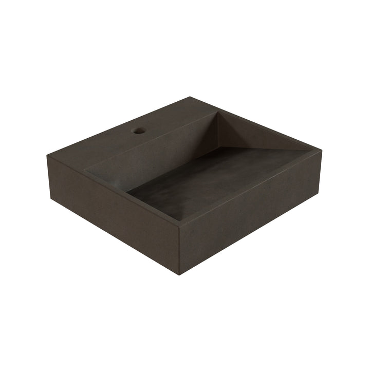 Hanzo Ramp Vessel Faucet Ledge Sink - 20"