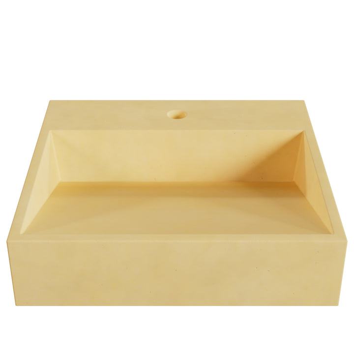 Hanzo Ramp Vessel Faucet Ledge Sink - 20"