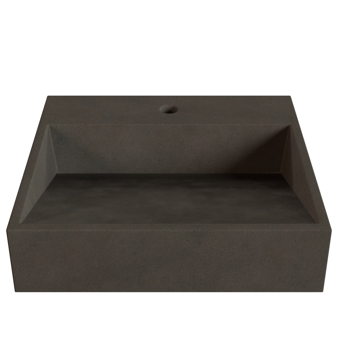 Hanzo Ramp Vessel Faucet Ledge Sink - 20"