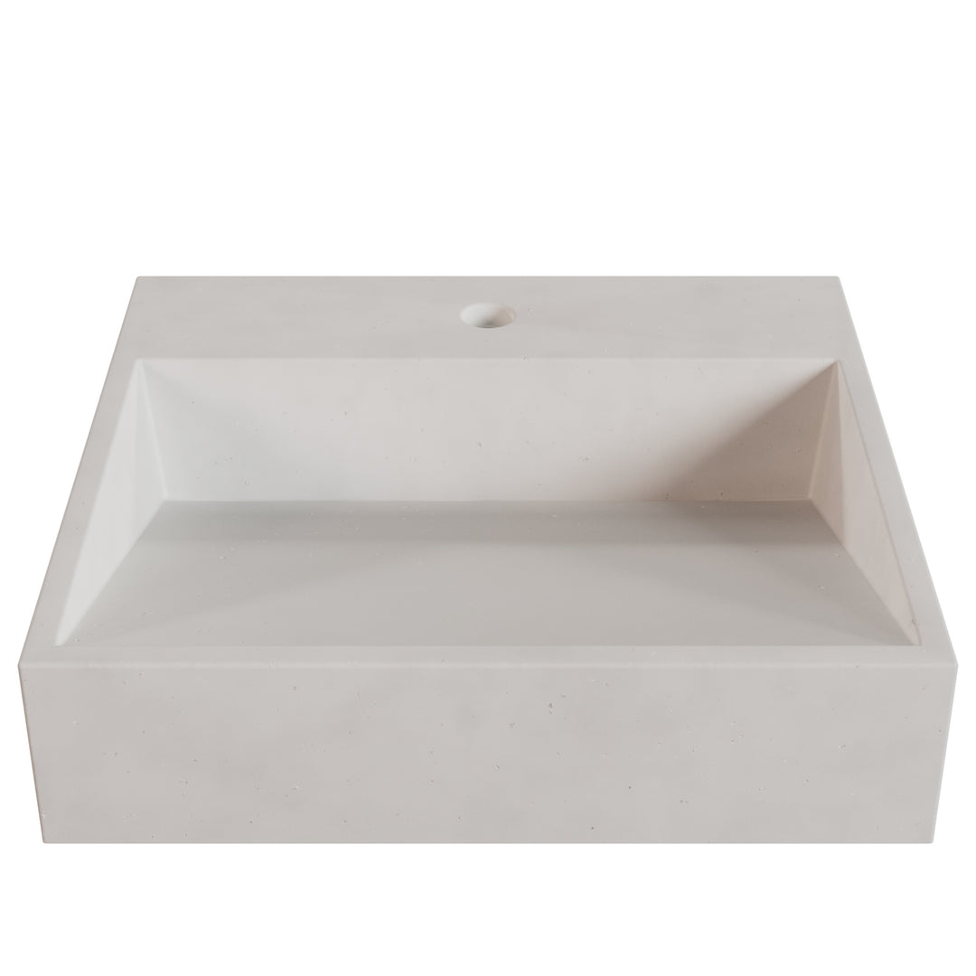 Hanzo Ramp Vessel Faucet Ledge Sink - 20"