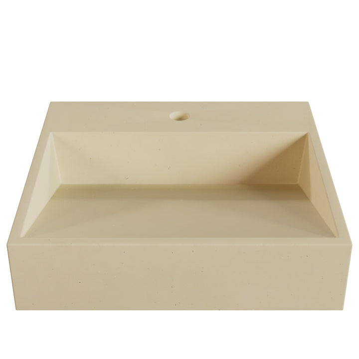 Hanzo Ramp Vessel Faucet Ledge Sink - 20"