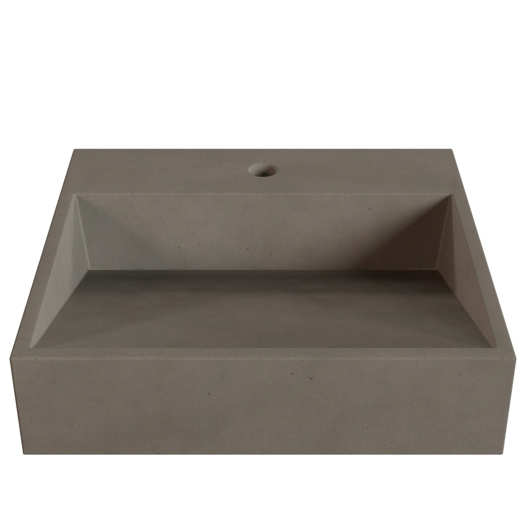 Hanzo Ramp Vessel Faucet Ledge Sink - 20"