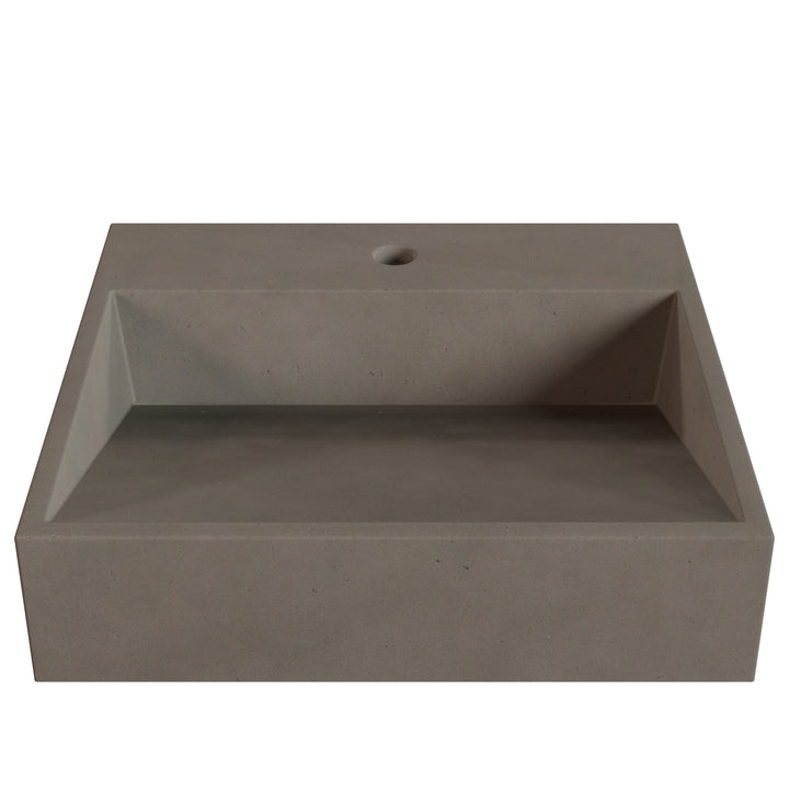 Hanzo Ramp Vessel Faucet Ledge Sink - 20"