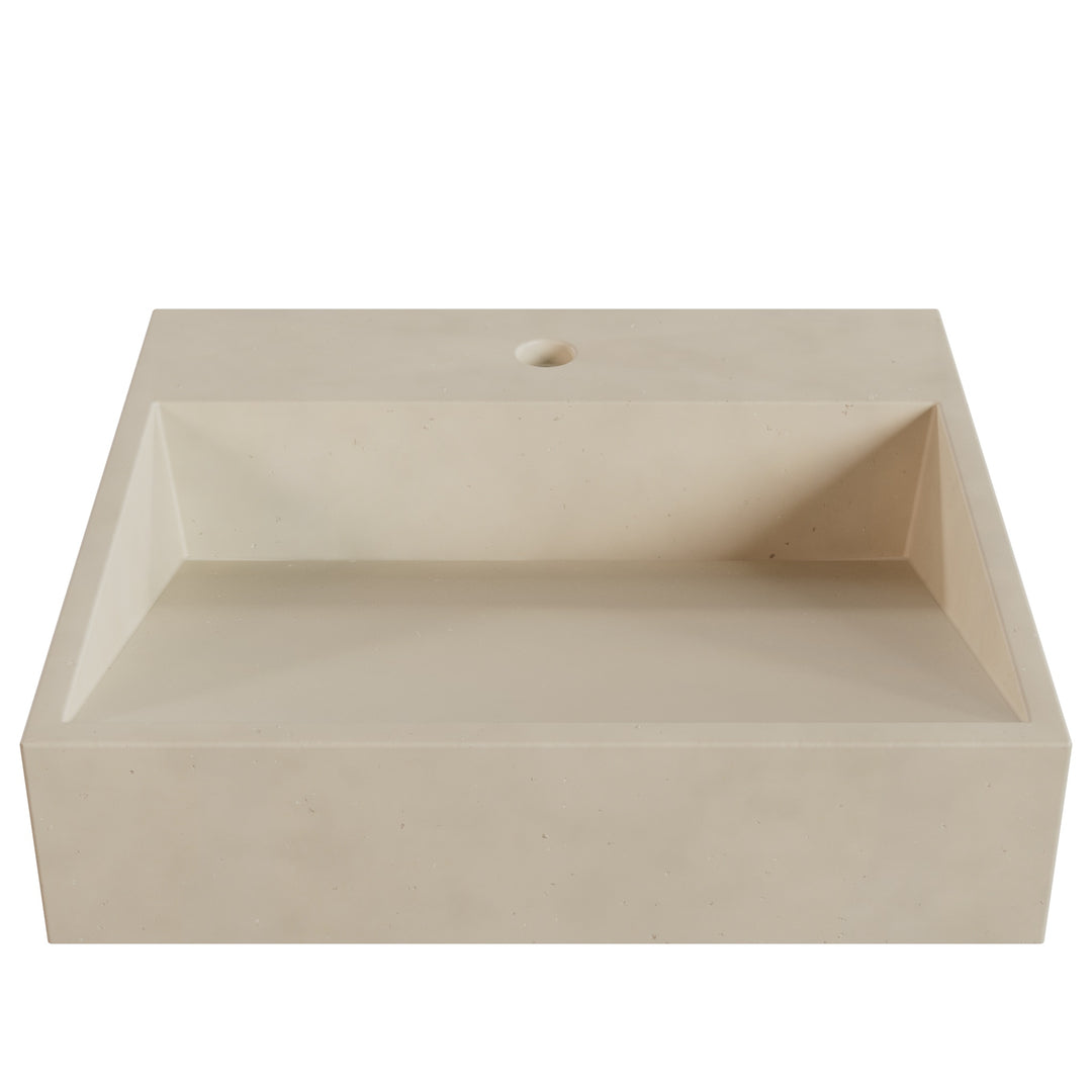 Hanzo Ramp Vessel Faucet Ledge Sink - 20"