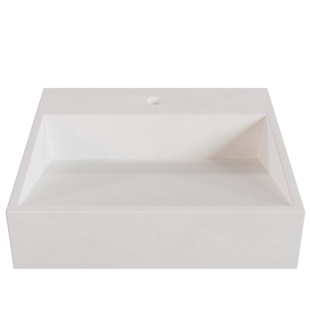 Hanzo Ramp Vessel Faucet Ledge Sink - 20"