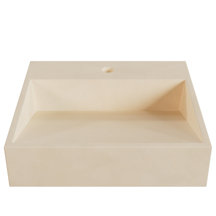 Hanzo Ramp Vessel Faucet Ledge Sink - 20"