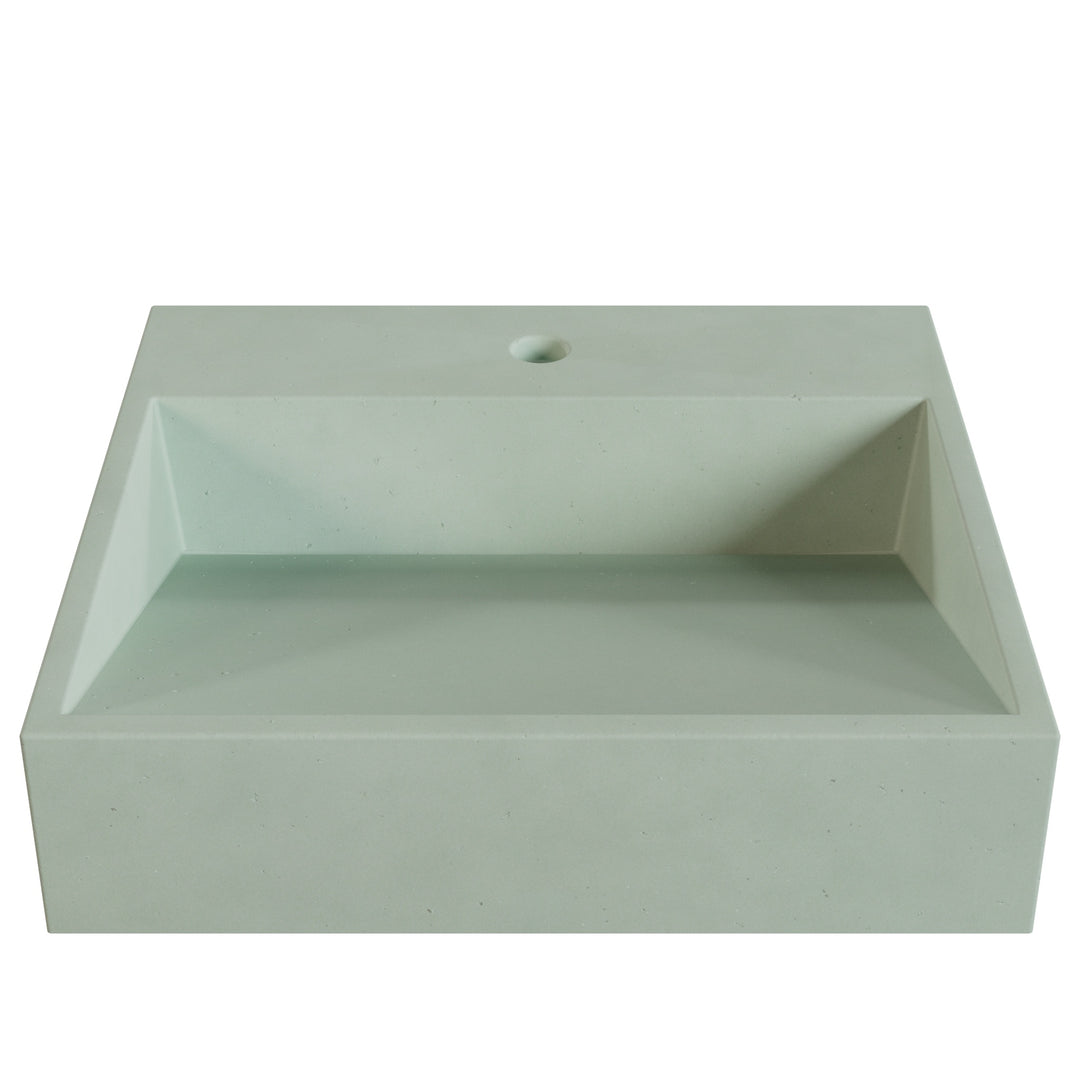 Hanzo Ramp Vessel Faucet Ledge Sink - 20"