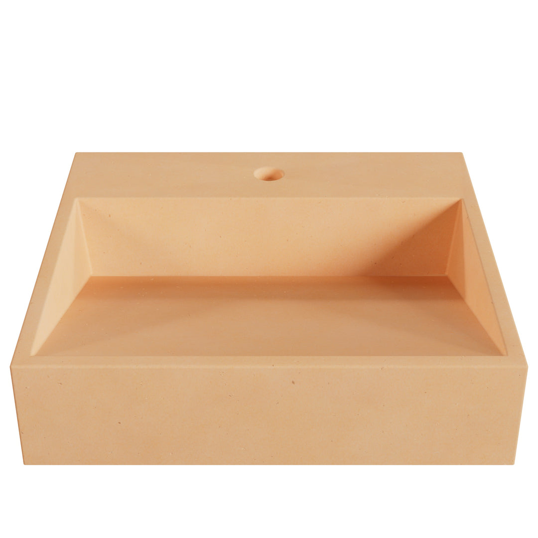 Hanzo Ramp Vessel Faucet Ledge Sink - 20"