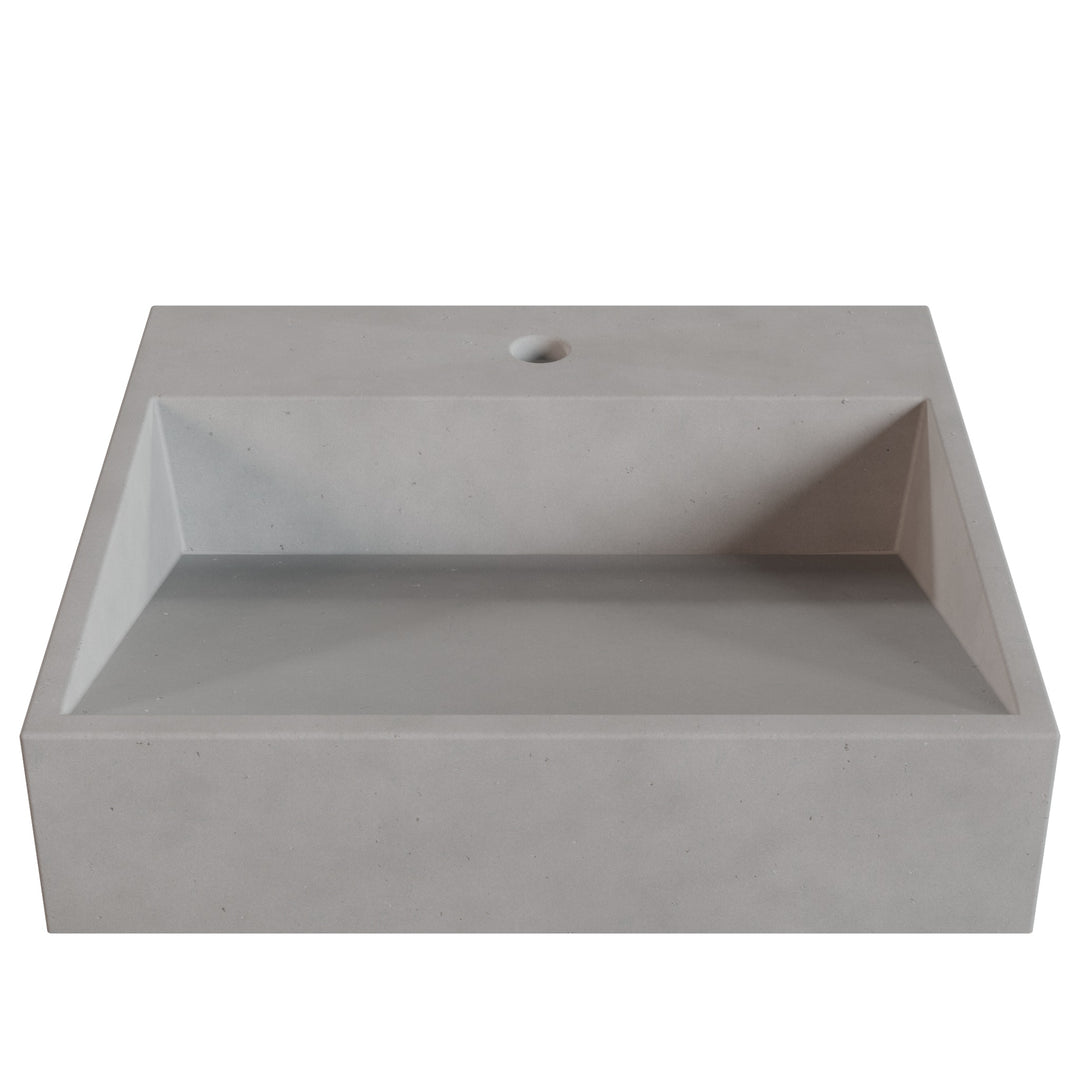 Hanzo Ramp Vessel Faucet Ledge Sink - 20"