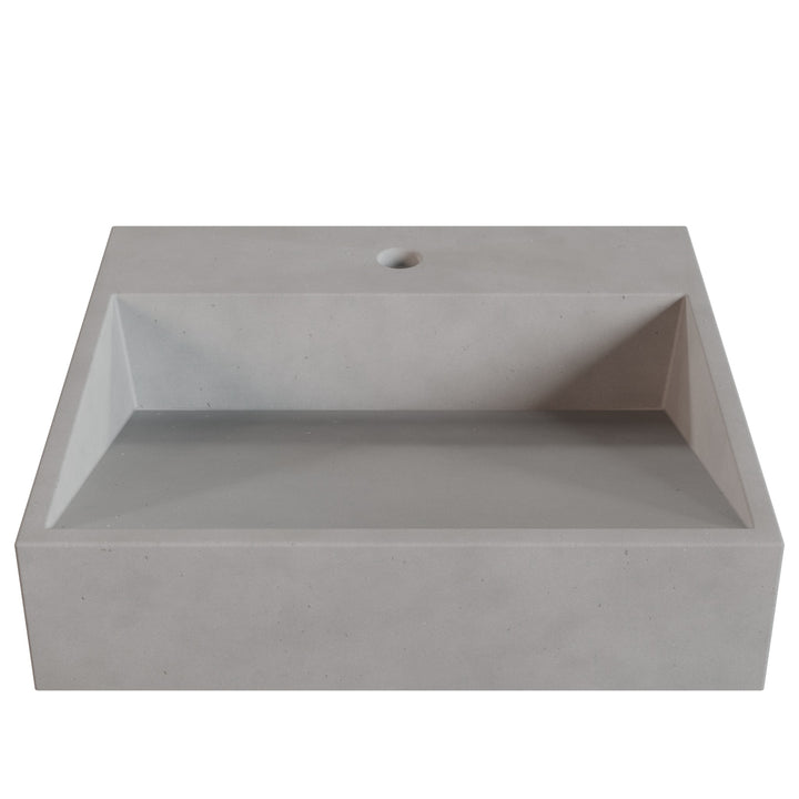 Hanzo Ramp Vessel Faucet Ledge Sink - 20"