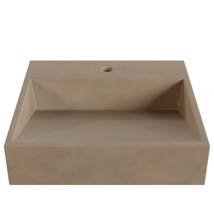 Hanzo Ramp Vessel Faucet Ledge Sink - 20"