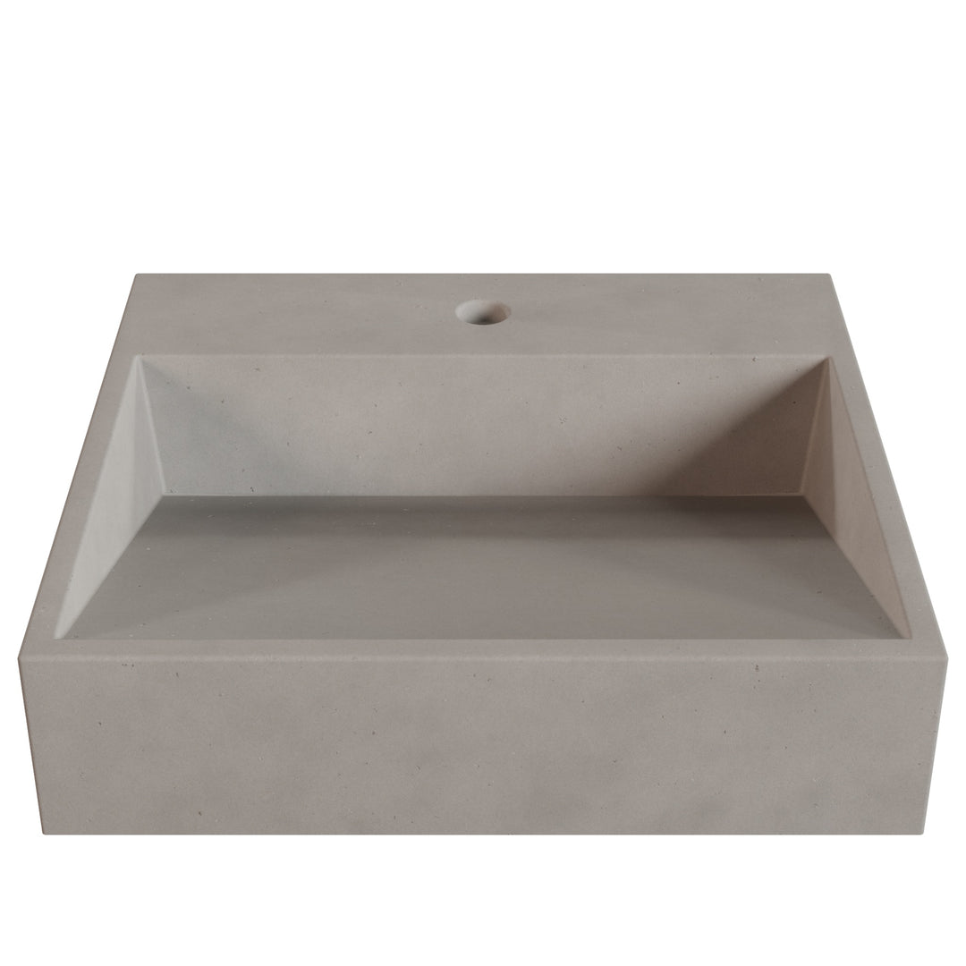 Hanzo Ramp Vessel Faucet Ledge Sink - 20"