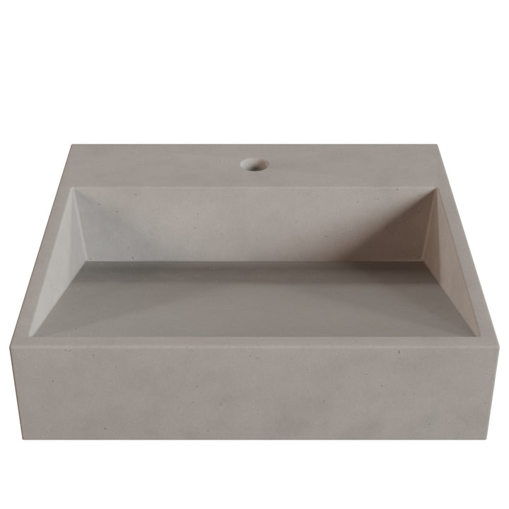 Hanzo Ramp Vessel Faucet Ledge Sink - 20"